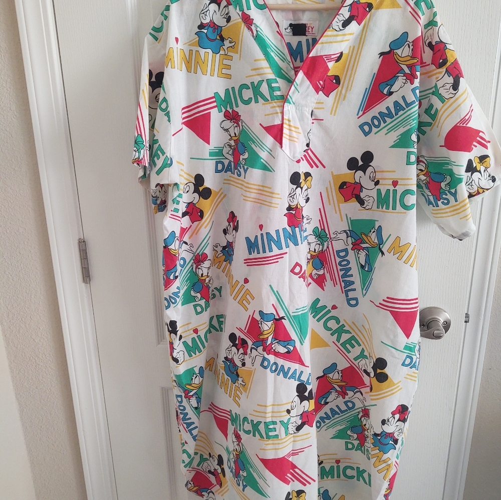 Vintage Mickey Club Nightgown Women's Large Rare